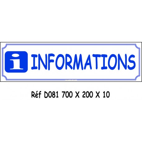 INFORMATION - 700 X 200 X 10