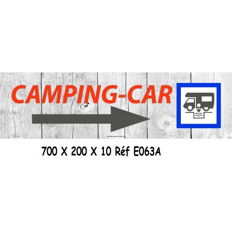 PANNEAU DIRECTIONNEL CAMPING CAR - 700 X 200 X 10