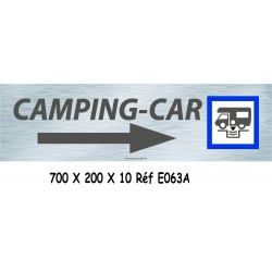 PANNEAU DIRECTIONNEL CAMPING CAR - 700 X 200 X 10