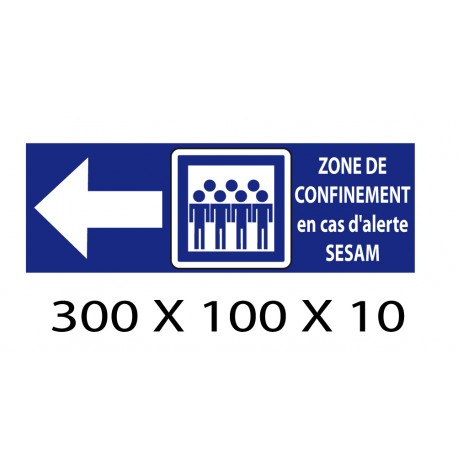 FLECHE ZONE DE CONFINEMENT G