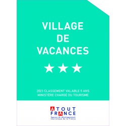 Pannonceau de classement Village Vacances