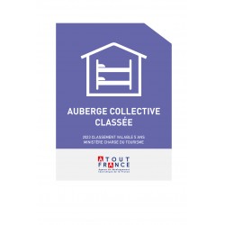 Panonceau de Classement Auberge Collective 2023
