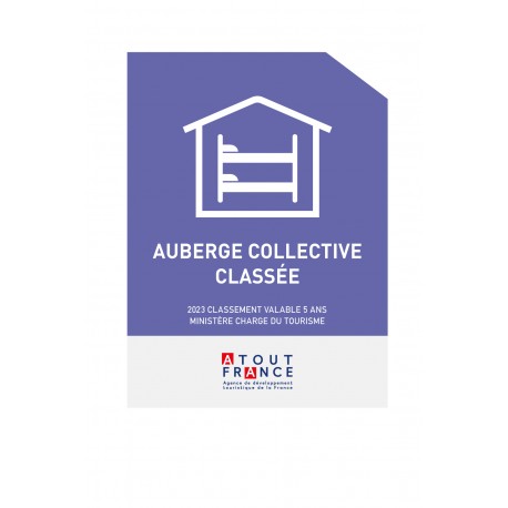 Panonceau de Classement Auberge Collective 2023