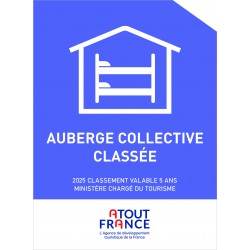Panonceau de Classement Auberge Collective 2025