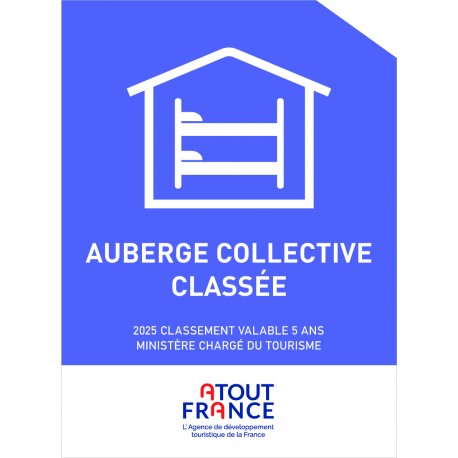 Panonceau de Classement Auberge Collective 2025