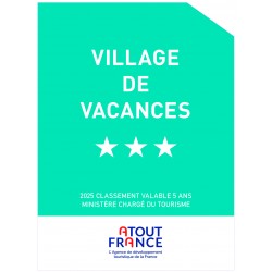 Pannonceau de classement Village Vacances