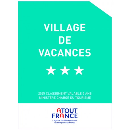 Pannonceau de classement Village Vacances