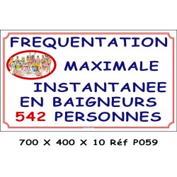 FRÉQUENTATION MAXI - 700 X 400 X 10