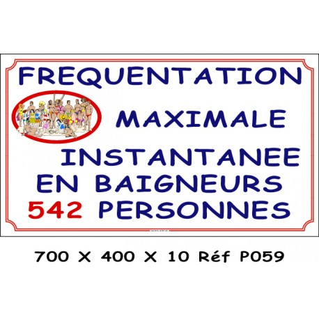 FRÉQUENTATION MAXI - 700 X 400 X 10