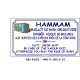 HAMMAM 2L - 450 X 250 X 10