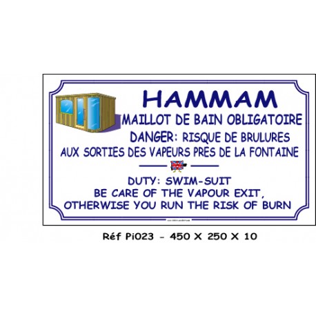 HAMMAM 2L - 450 X 250 X 10