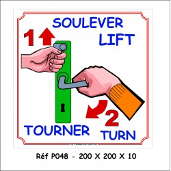 SOULEVER TOURNER 2L - 200 X 200 X 10