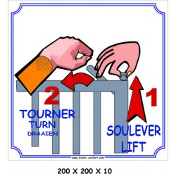 SOULEVEZ TOURNEZ 2L - 200 X 200 X 10