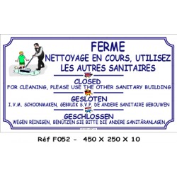 NETTOYAGE SANITAIRE 4L - 450 X 250 X 10