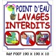 LAVAGES INTERDITS - 200 X 200 X 10