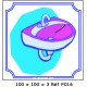 LOGO PORTE LAVABO - 100 X 100 X 3