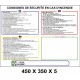 CONSIGNES SÉCURITÉ INCENDIE 3L PM + PLAN- 450 X 350 X 5