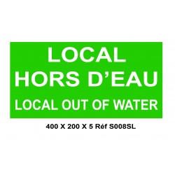 LOCAL HORS D'EAU 400 X 200 X 5