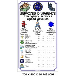 SERVICES D'URGENCE 3L - 700 X 400 X 10
