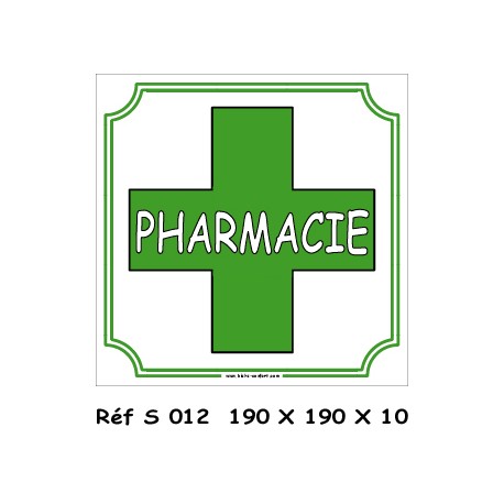 PHARMACIE - 200 X 200 X 10