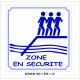 ZONE DE SÉCURITÉ 400 X 400 X 10