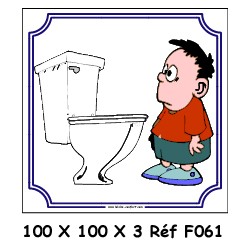 LOGO PORTE WC ENFANT - 100 X 100 X 3