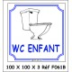 LOGO PORTE WC ENFANT - 100 X 100 X 3