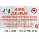 PANNEAU AIRE DE JEUX 2L - 700 X 400 X 10