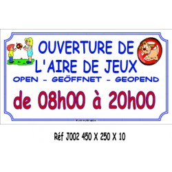 HEURE AIRE JEUX 4L - 450 X 250 X 10