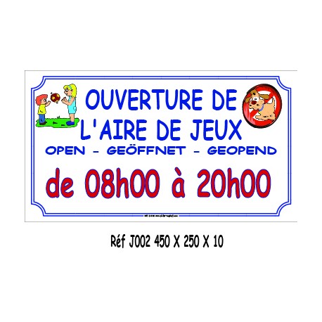 HEURE AIRE JEUX 4L - 450 X 250 X 10