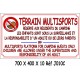 TERRAIN MULTISPORTS + HEURES 2L- 700 X 400 X 10