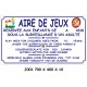 AIRE DE JEUX  4 L - 700 X 400 X 10