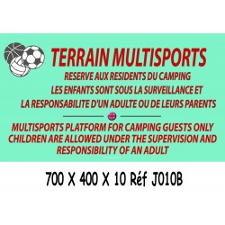 PANNEAU TERRAIN MULTISPORTS 2L- 700 X 400 X 10
