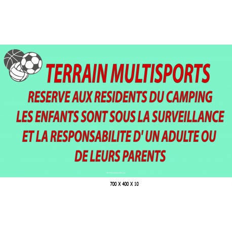 PANNEAU TERRAIN MULTISPORTS  - 700 X 400 X 10