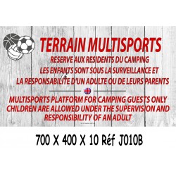 PANNEAU TERRAIN MULTISPORTS 2L- 700 X 400 X 10