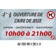 PANNEAU HEURE AIRE JEUX 4L - 450 X 250 X 10