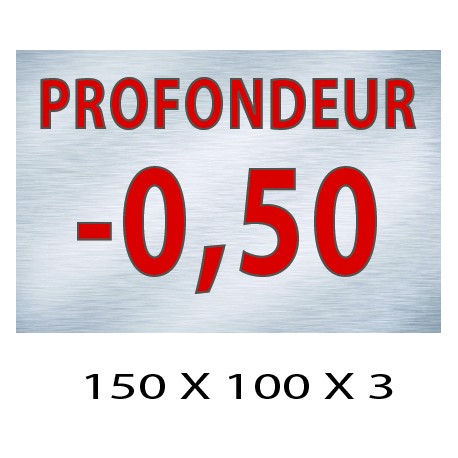 PLAQUETTE PROFONDEUR 100 X 150 X 3
