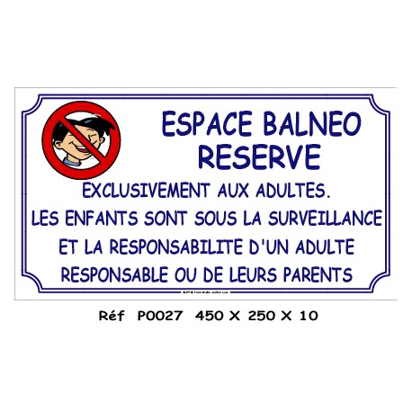 PANNEAU ESPACE BALNEO - 450 X 250 X10